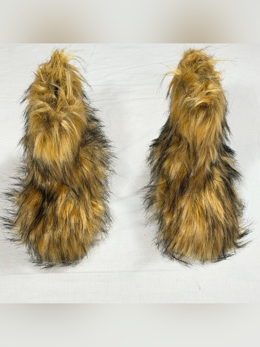 Women's 11 Brown Shaggy Faux Fur Yeti Boots NWOT Y2K Festival
